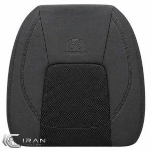 روکش صندلی تویوتا کرولا الیت تمام پارچه مشکی وسط پارچه اسپایس مشکی