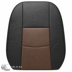 روکش صندلی هیوندای i30 چرم مشکی وسط چرم قهوه‌ای پانچ تنفسی