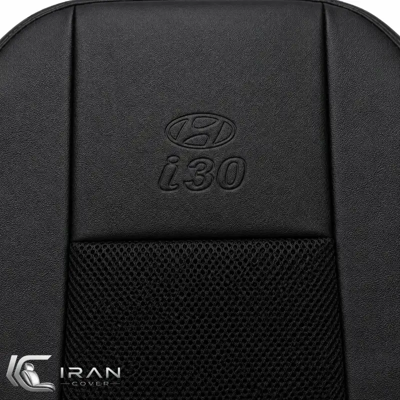 روکش صندلی هیوندای i30 چرم وسط پارچه اسپایس مشکی - Image 3