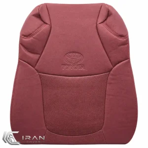 روکش صندلی تویوتا کرولا کراس چرم زرشکی وسط پانچ دار تنفسی
