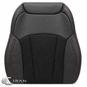 روکش صندلی بک X3 چرم مشکی و اسپایس مشکی دوخت قرمز