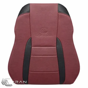 روکش صندلی لکسوس NX200 چرم زرشکی نوار مشکی پانچ دار تنفسی