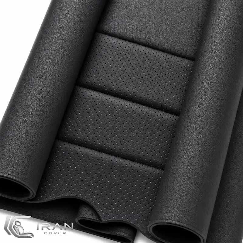 روکش صندلی لکسوس NX200 چرم مشکی پانچ دار تنفسی - Image 2