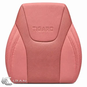 روکش صندلی تیگارد X35 چرم زرشکی وسط پانچ دار تنفسی