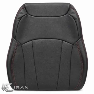 روکش صندلی بک X3 چرم مشکی وسط پانچ دار تنفسی دوخت قرمز