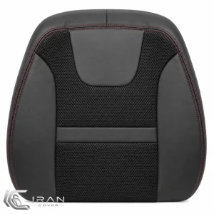 روکش صندلی کلوت چرم و اسپایس مشکی دوخت قرمز