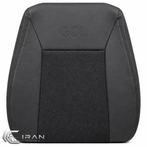 روکش صندلی گل چرم و اسپایس مشکی دوخت مشکی
