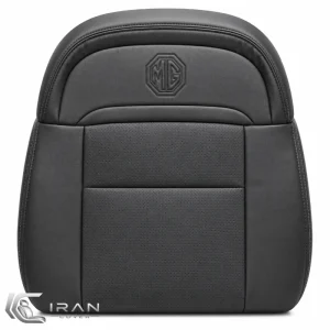 روکش صندلی MG GT 2025 چرم مشکی وسط پانچ‌دار تنفسی دوخت مشکی