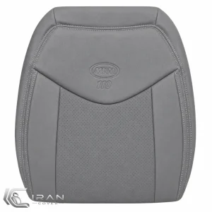 روکش صندلی MVM 110 قدیم چرم طوسی وسط پانچ دار تنفسی