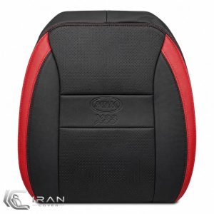 روکش صندلی MVM X33S چرم مشکی نوار قرمز وسط پانچ دار تنفسی