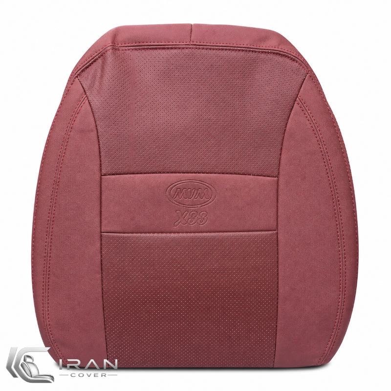 روکش صندلی MVM X33S چرم زرشکی وسط پانچ دار تنفسی