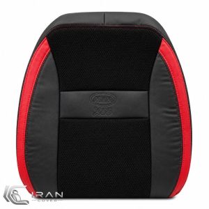 روکش صندلی MVM X33S چرم و اسپایس مشکی نوار قرمز بدون تعریق