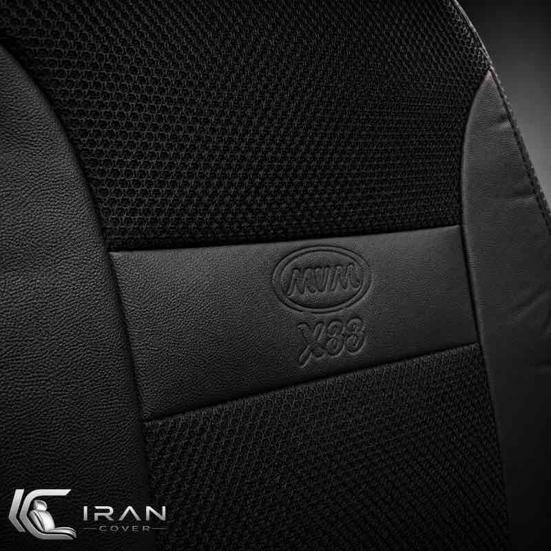 روکش صندلی MVM X33S چرم و اسپایس مشکی بدون تعریق - Image 2